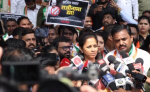 NCP's Fierce Protest Led By Supriya Sule Demands Justice for Child Victims In Badlapur