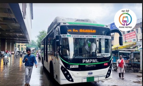 Pune Metro Airport Shuttle Bus Service No. 19 Now From Yerwada Metro Station