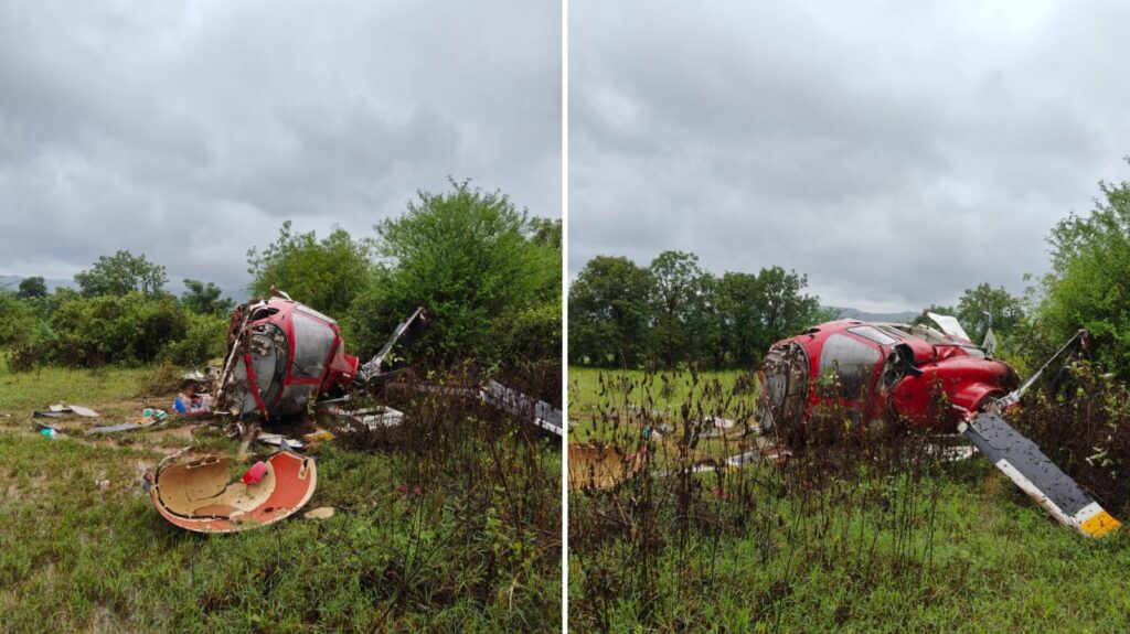 Helicopter Crashes Near Paud, Pune District; All Passengers Safe