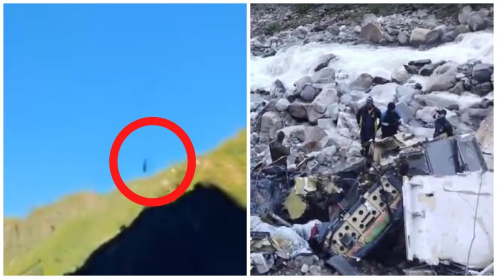 Watch: Helicopter Airlifted by MI-17 Crashes in Uttarakhand's Kedarnath, No Injuries Reported