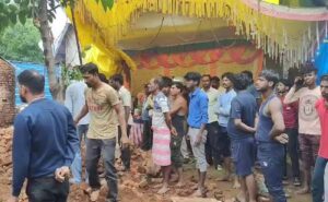 Nine children killed in Madhya Pradesh due to a temple wall collapsed