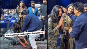 Aaradhya Hugs Aishwarya Rai at SIIMA 2024, Takes Blessings from Shiva Rajkumar