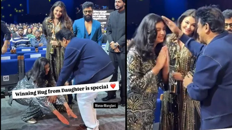 Aaradhya Hugs Aishwarya Rai at SIIMA 2024, Takes Blessings from Shiva Rajkumar