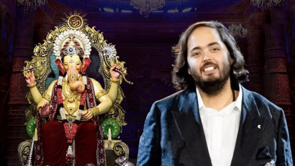 Anant Ambani gifts 20-Kg gold crown to Lalbaugcha Raja for Ganesh Chaturthi