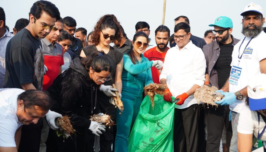 Mangalprabhat Lodha Hails Amrita Fadnavis as 'Mother' for Her Beach Cleaning Initiatives
