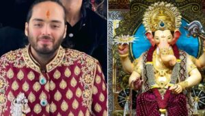 Watch Lalbaugcha Raja's 20 kg Gold Crown Donated by Anant Ambani Dismantled Before Visarjan