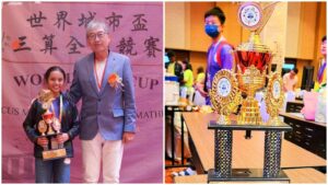 Pune: 9 Year Old Ayaanshi Bharadwaj Wins Gold At World City Cup Championship for Abacus Mental Arithmetic and Mathematics In Malaysia 