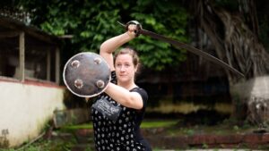 German Woman Takes Training In Ancient Indian Martial Art In Pune