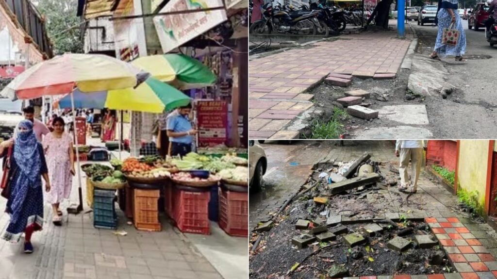 Pune's Footpaths In Shambles: Citizens Suffer Due To Municipal Corporation's Negligence, 24 Roads In Pathetic Condition