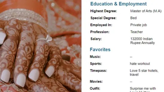 Woman with 1.3 LPA Salary Demands 30 LPA Techie Groom, Global Travel in Viral Post