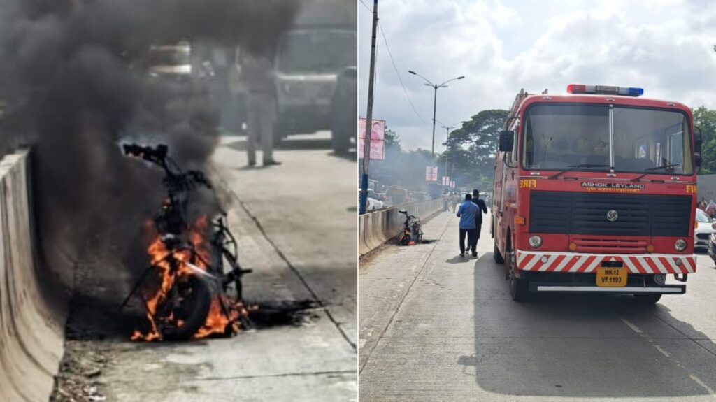 E-bike Catches Fire In Kalubai Chowk On Pune Solapur road: No Casualties Reported