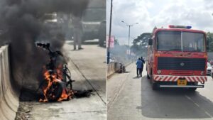 E-bike Catches Fire In Kalubai Chowk On Pune Solapur road: No Casualties Reported