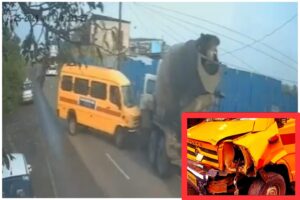 Pune: School Bus Hit By Truck In Wagholi, No Injuries Reported 
