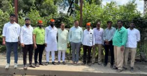 BJP MLA Mahesh Landge steps in to solve traffic issue at Newale Vasti Chowk