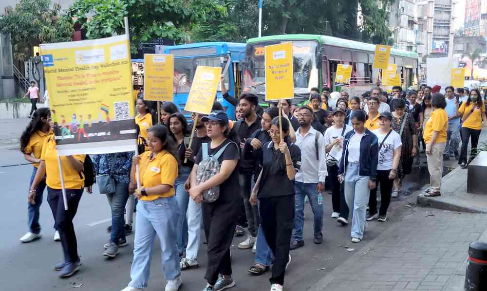 Over 200 Join Walkathon In Pune To Promote Mental Health Awareness At Workplaces