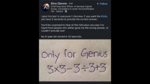 CEO Challenges Job Seekers with a 3-Second Brain Teaser.