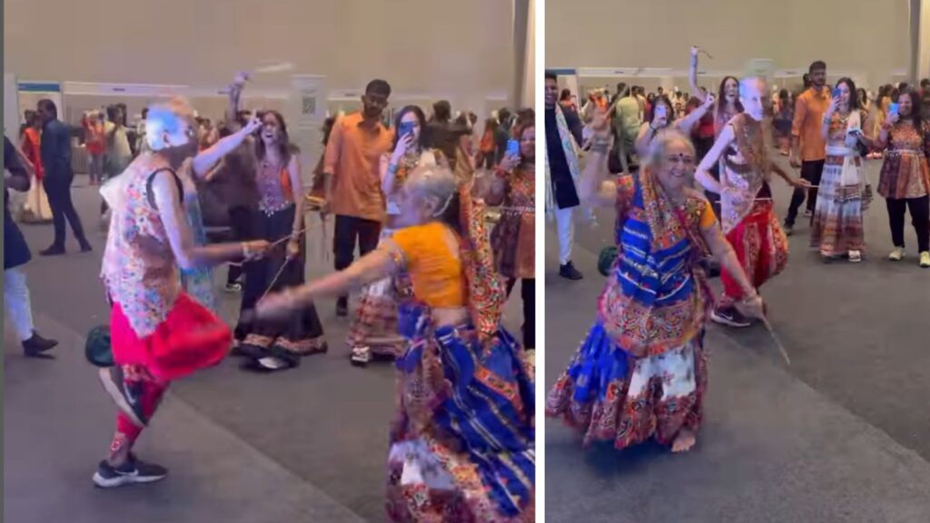 Elderly Couple Enjoying Dandiya, Video Goes Viral