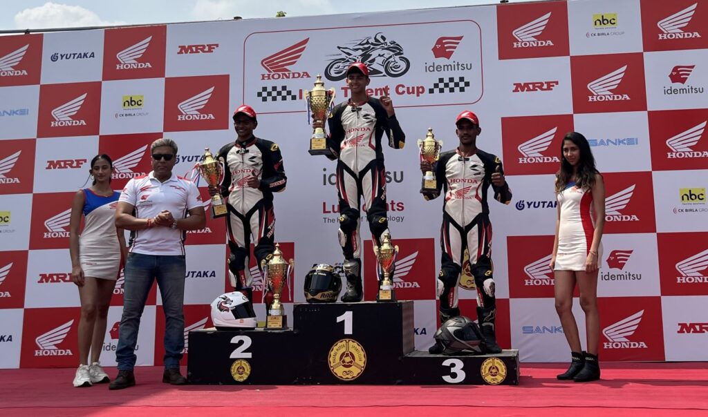 Honda Racing India’s Mohsin Paramban wins 2024 season of IDEMITSU Honda India Talent Cup NSF250R1