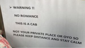 Just a ride, not a date Hyderabad driver's viral note to passengers