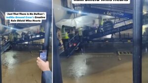 No Bride, But Plenty of Care IndiGo Crew's Rain Protection Impresses