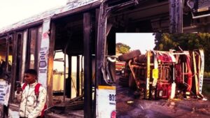 Pune News Morning Crash in Dive Ghat, Milk Tanker and Bus Collide, No Fatalities
