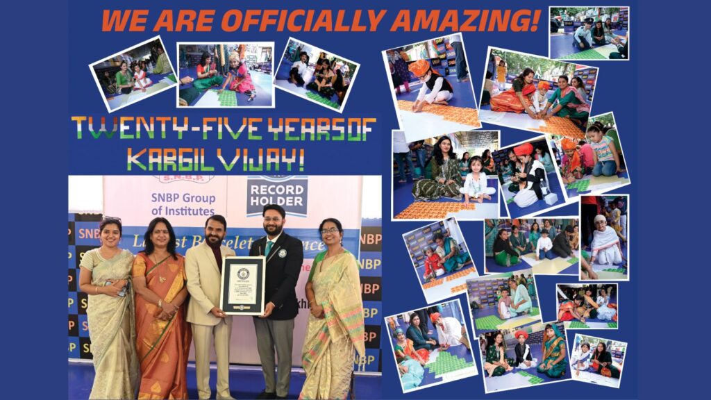 SNBP Group of Institutes Sets Guinness World Record with 34,285 Rakhi Tribute to Kargil Victory