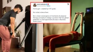 Anand Mahindra Praises IITians’ Smart Gym Designed to Fit in Any Small Space