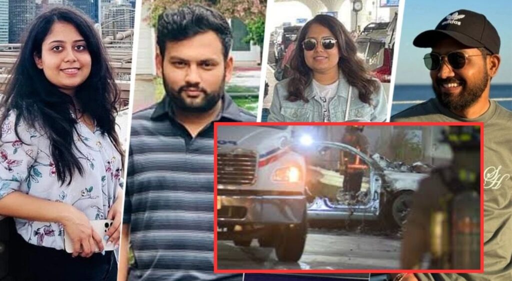 Tragic Death in Accident: Four Indians Killed as Tesla Crashes, Catches Fire in Canada