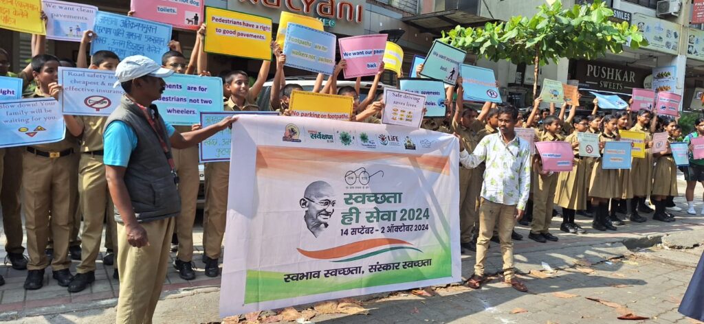 Pune News: Team Swachh Kalyaninagar celebrates Gandhi Jayanti with the country's future citizens 