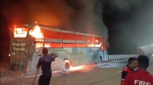 Private Bus Catches Fire on Old Pune-Mumbai Highway; All Passengers Rescued