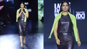 Watch: Lakme Fashion Week 2024; Manu Bhaker Goes from Shooter to Showstopper in Chic Black and Neon Ensemble