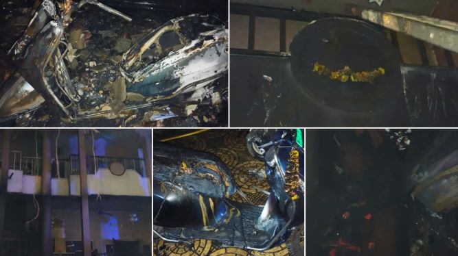 Pune News: Fire Erupts In Building Near Kamala Nehru Park, Engulfing 8 Vehicles; 7 Residents Rescued