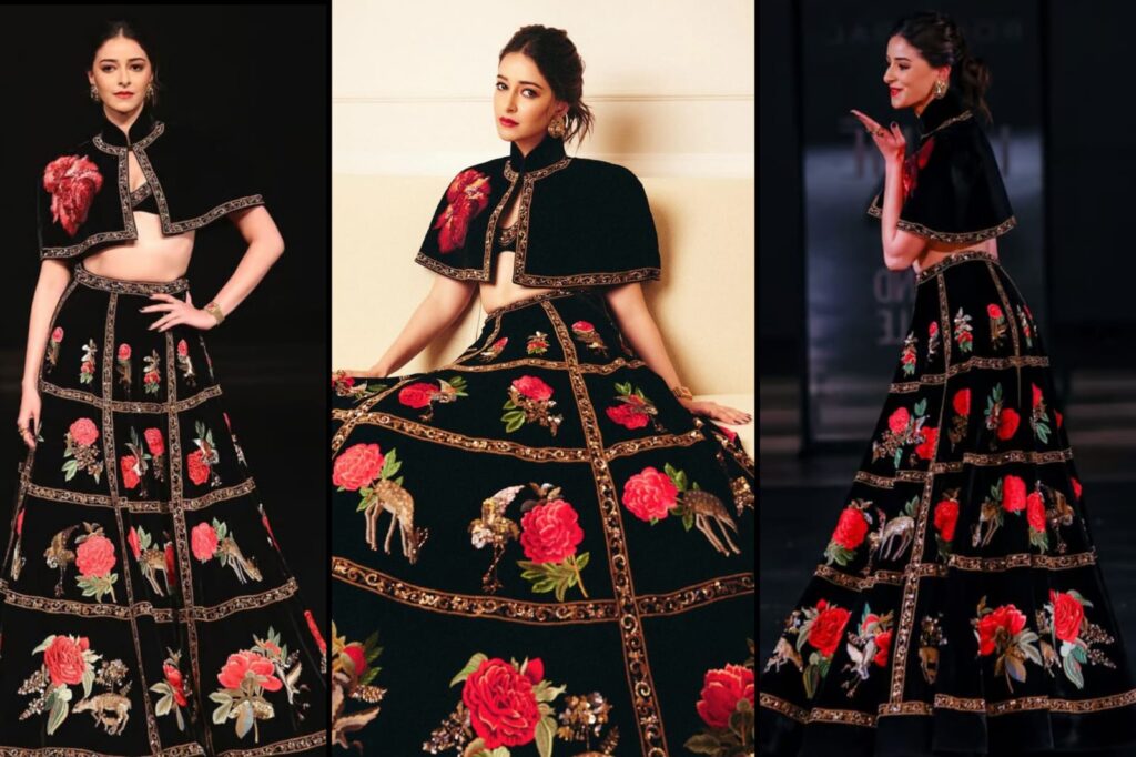 Ananya Panday Stuns as Showstopper for Rohit Bal’s "Kaaynaat" at Lakme Fashion Week 2024