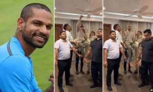 Watch: Shikhar Dhawan Embraces the Viral ‘Laddu Muthya’ Trend with Comedic Twist