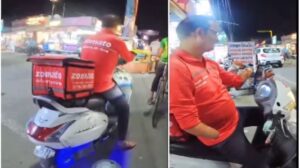 Video of specially-abled Zomato agent riding bike to deliver order goes viral
