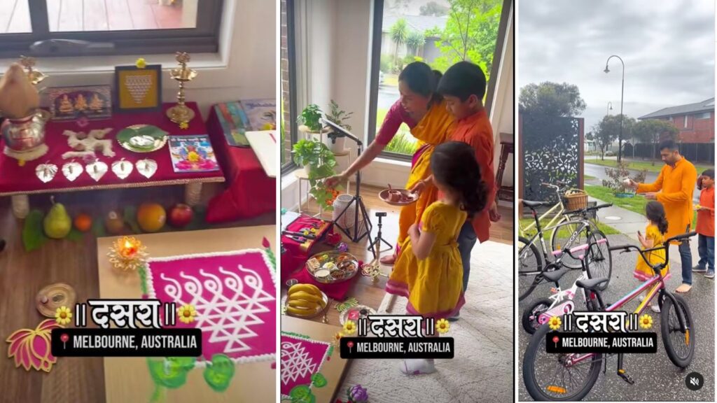 Heart Touching Video: Festival of Learning Celebrated by Indian Family in Melbourne in Perfect Traditional Way with Joy