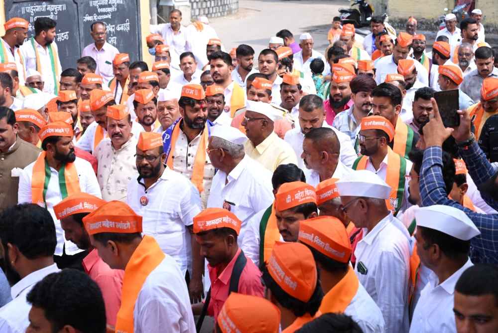 Massive Turnout at Mahayuti’s Campaign Rally as MLA Mahesh Landge Leads Development Pledge in Bhosari