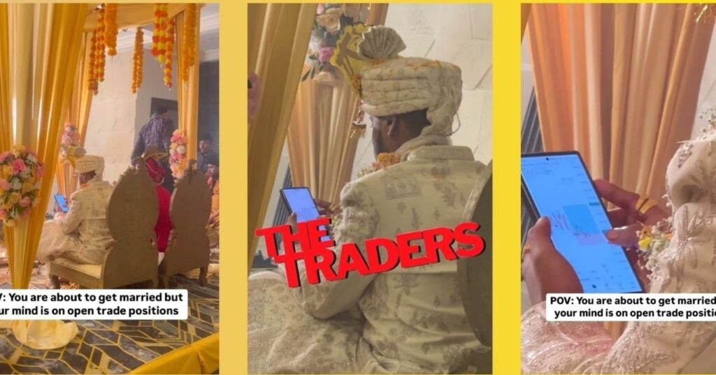 Shaadi ka kharcha nikal raha hai’: Groom Trades Stocks During Wedding Ceremony 