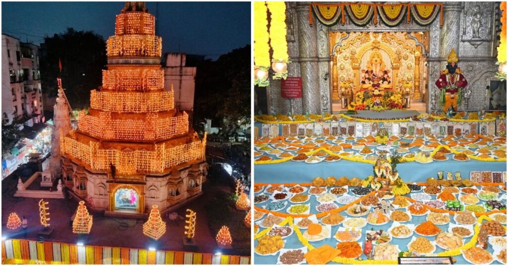 Pune: Shrimant Dagdusheth Halwai Ganpati Adorned With 521 Offerings And 1.25 Lakh Lamps For Tripurari Pournima
