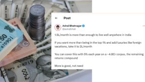 IIT-IIM Alumnus Shares Ideal Income for Comfortable Life in India