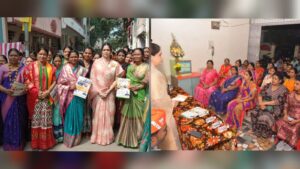 Ashwini Jagtap’s Door-to-Door Campaign Energizes Chinchwad for MahaYuti Candidate Shankar Jagtap