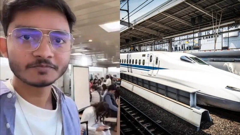 Indian Man Mocks Bullet Train Delay in Japan, Compares It to Lack of 5G SIMs; Video Goes Viral