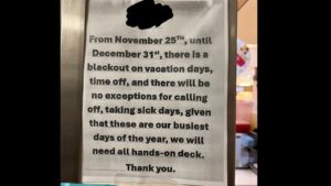 'No Sick Days Allowed