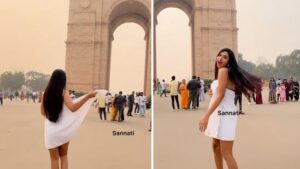 Dancing in a towel at India Gate, who is this girl? She's already stirred up plenty of drama