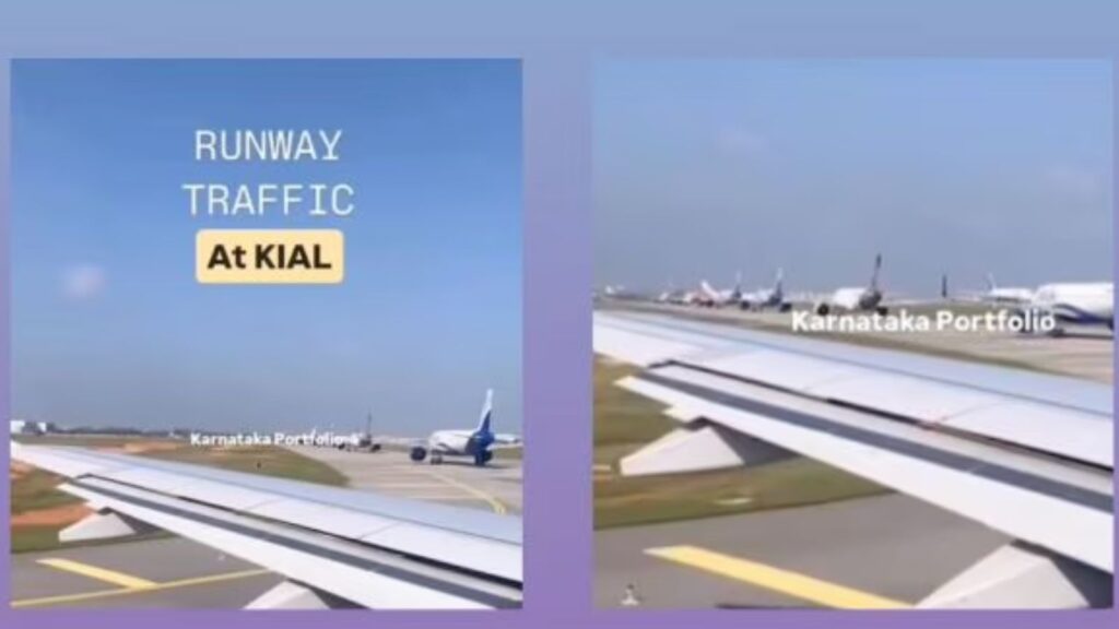 Viral Video of Bengaluru Airport Runway Traffic Sparks Outrage Among Netizens