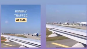 Viral Video of Bengaluru Airport Runway Traffic Sparks Outrage Among Netizens