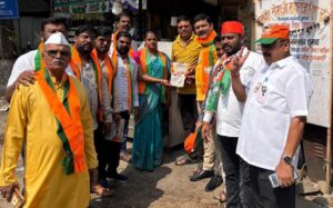 Shankar Jagtap Receives Enthusiastic Support from Mahayuti Workers in Chinchwad