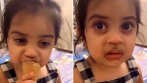 Video of Little Girl Complaining About Dad Eating Her Ice Cream Melts Hearts Online
