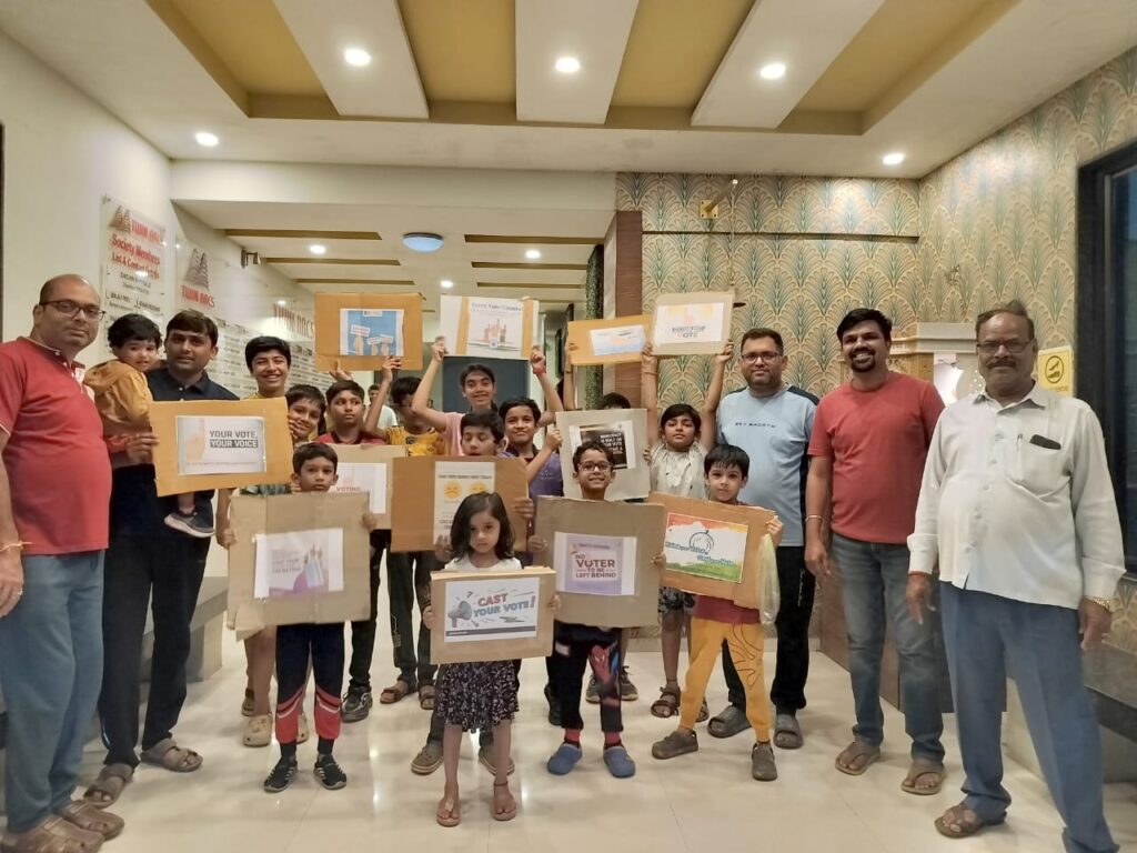 Pune: Residents Of Twin Arcs Society In Punawale Lead Inspiring Voter Awareness Drive Ahead Of Maharashtra Elections