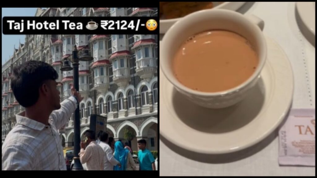 Viral Video: Common Man Lives His Dream of Having Tea at Taj Hotel Mumbai